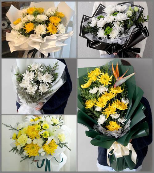广东湛江市吴川市博铺街道新江社区白事花束代送